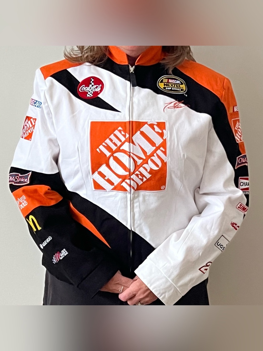 Vintage Tony Stewart Home Depot NASCAR Chase Authentics Jacket Mint Condition XL